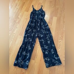 Gap Navy Wide-Leg Jumpsuit